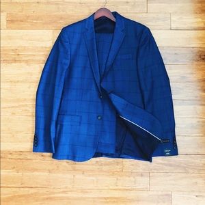 River Island Suits & Blazers - Blue Check Suit River Island Suits & Blazers - Blue Check Suit